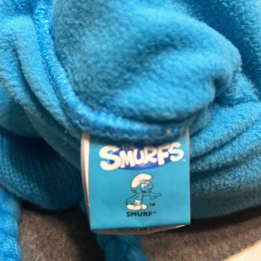 Smurf Winter Knit Fleece Hat